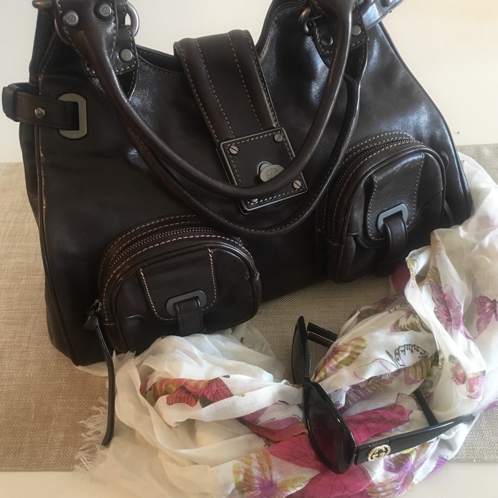 ✨Francesco Biasia✨ Chocolate Brown Hobo Purse